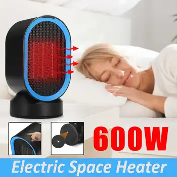 

Portable 220V 600W Electric Heater Fan Mini Home Room Handy Fast Power Saving Warmer for Winter PTC Ceramic Heating Heaters