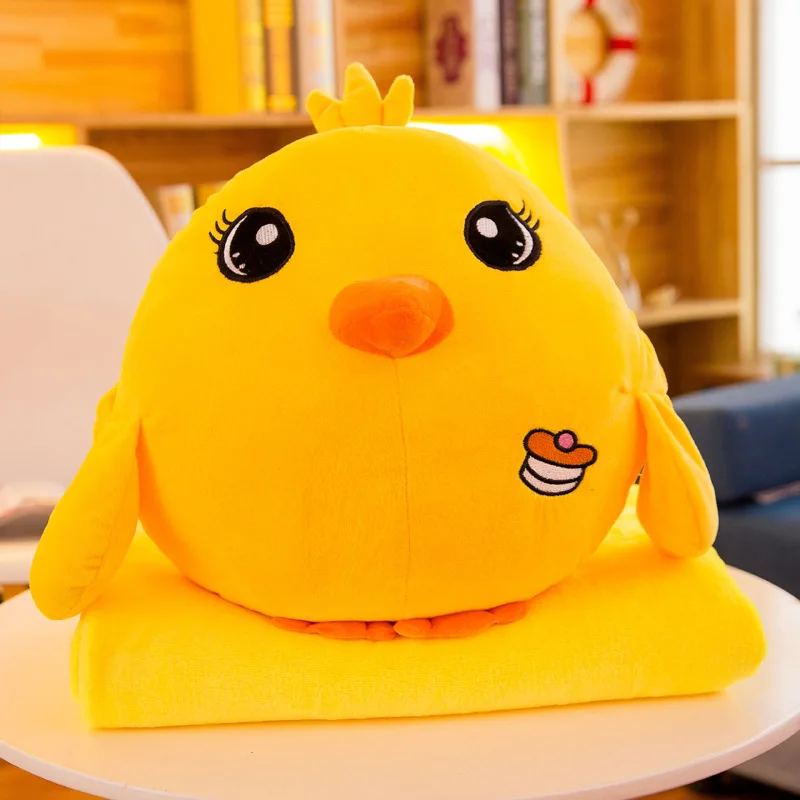 

Airable Cover Hand Warmer Pillow Three-in-One Cartoon Pillow And Blanket Plush Toys Children Nap Airable Blanket