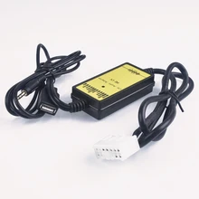 Adaptador CD carro MP3 Interface De Áudio USB AUX CD Changer (5 + 7) piN para Toyota Camry Corolla Yaris RAV4 para Lexus Is 200 GS