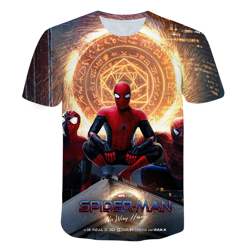 Hot sales Spider man T-Shirt Marvel Cartoon Fun Short Sleeve Shirt Boys Girls Street Fashion Harajuku Hot movie Children's Tops Hot sales Spider man T-Shirt Marvel Cartoon Fun Short Sleeve Shirt Boys Girls Street Fashion Harajuku Hot movie Children's Tops