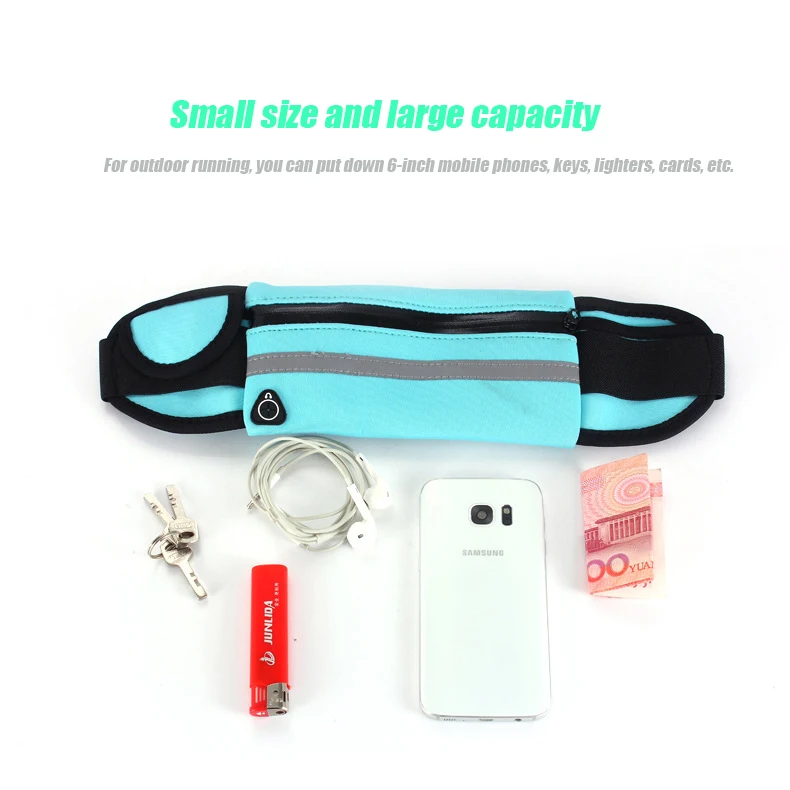 Модные мини-карманы сумка для бега Женская Мужская Портативная USB многофункциональная дорожная Водонепроницаемая карманная сумка для сотового телефона