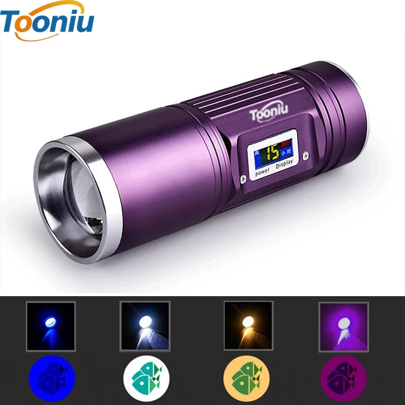 Tooniu 30 Вт Мощный светодиодный фонарь для рыбалки 4 цвета USB зарядка прожектор