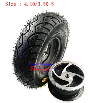 

New 12 inch Electric Scooter wheel tire 4.10/3.50-5 inner outer tyre with 5 inch alloy keyway rim for MiNi Moto ATV Quad Go Kart