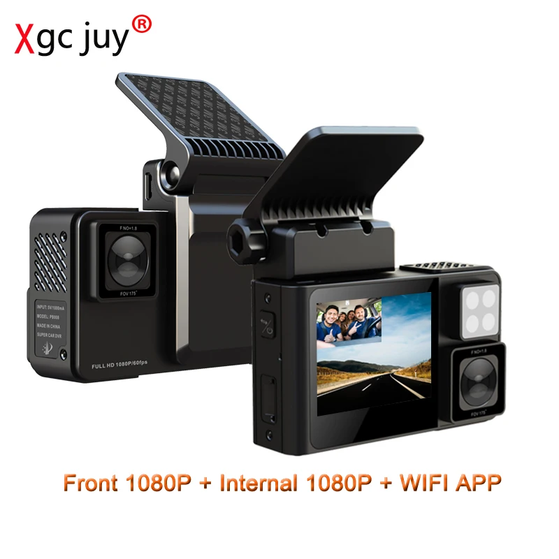Xgc juy 1080P мини видеорегистратор Двойной объектив WI-FI Видеорегистраторы для