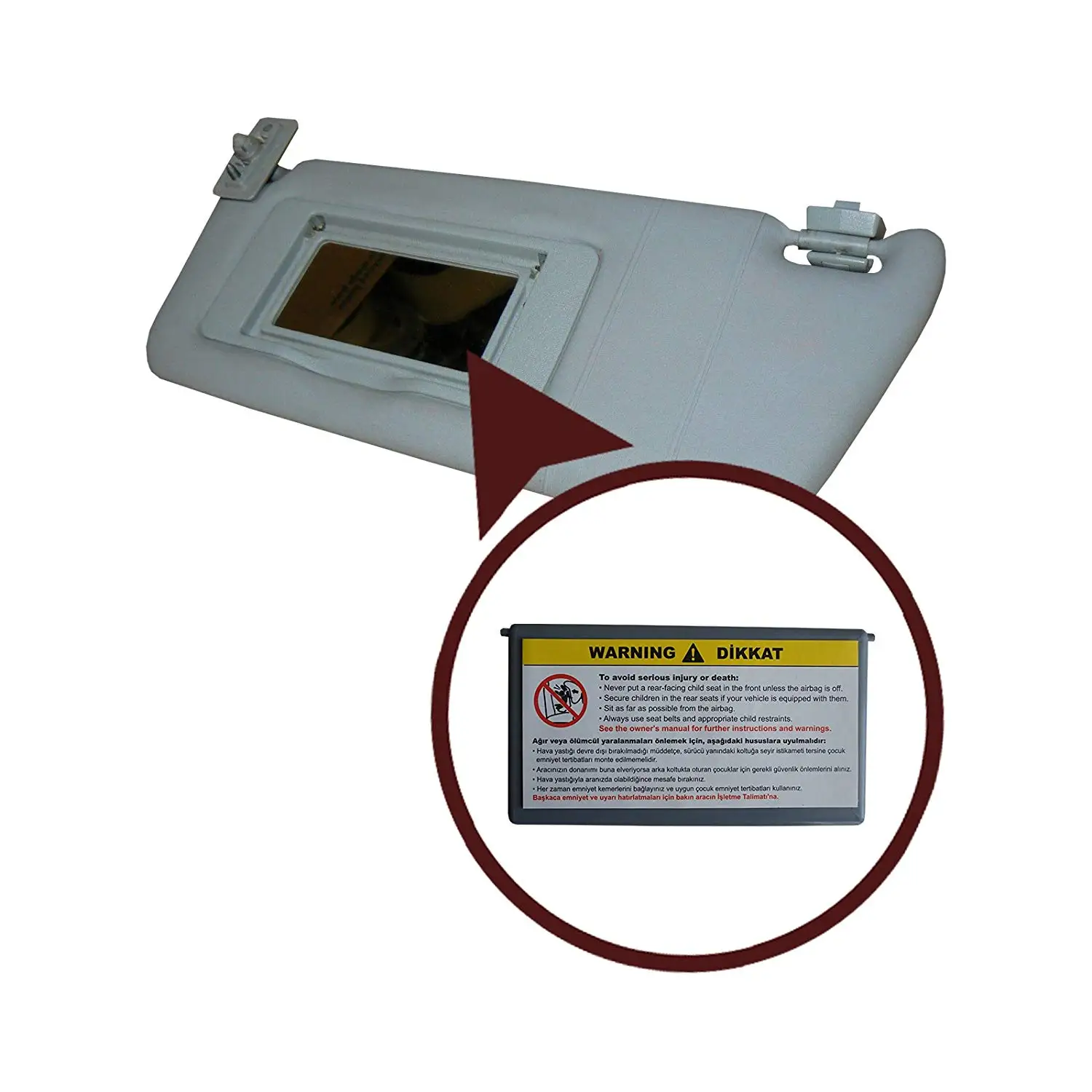 BDP164 солнцезащитный козырек зеркальная крышка серого цвета A2038170220 для Mercedes W203 C CLASS