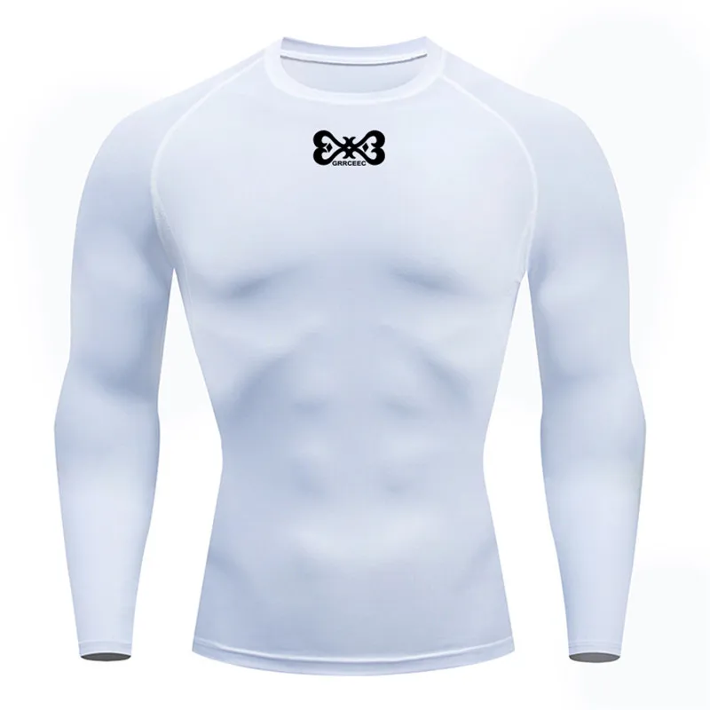 

Summer new men's T-shirt long sleeve O-neck casual fitness running fashion T-shirt base running men's shirt tights other