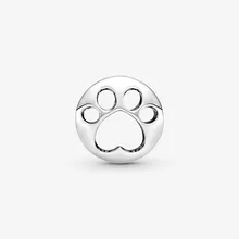JrSr New 925 Sterling Silver Beads Openwork Paw Print Charms fit Original Pandora Bracelets Women DIY Jewelry Mother's Day gifts Fine Jewelry JrSr New 925 Sterling Silver Beads Openwork Paw Print Charms fit Original Pandora Bracelets Women DIY Jewelry Mother's Day gifts Fine Jewelry