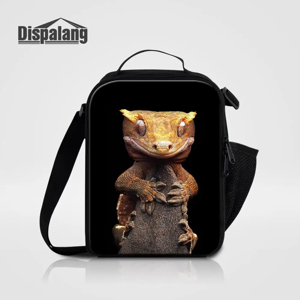 Lunch Bag01 Для мужчин сумка на плечо; для ланча сумка ящерица животных Bolsa Termica для школьников, Еда Коробки для обедов сумка для маленького мальчика холст высокое качество сумка-холодильник - Цвет: Lunch Bag01