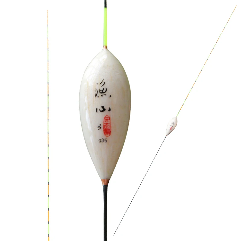 1 Piece Balsa Wood Fishing Floats Shallow Water Buoy Fresh Water