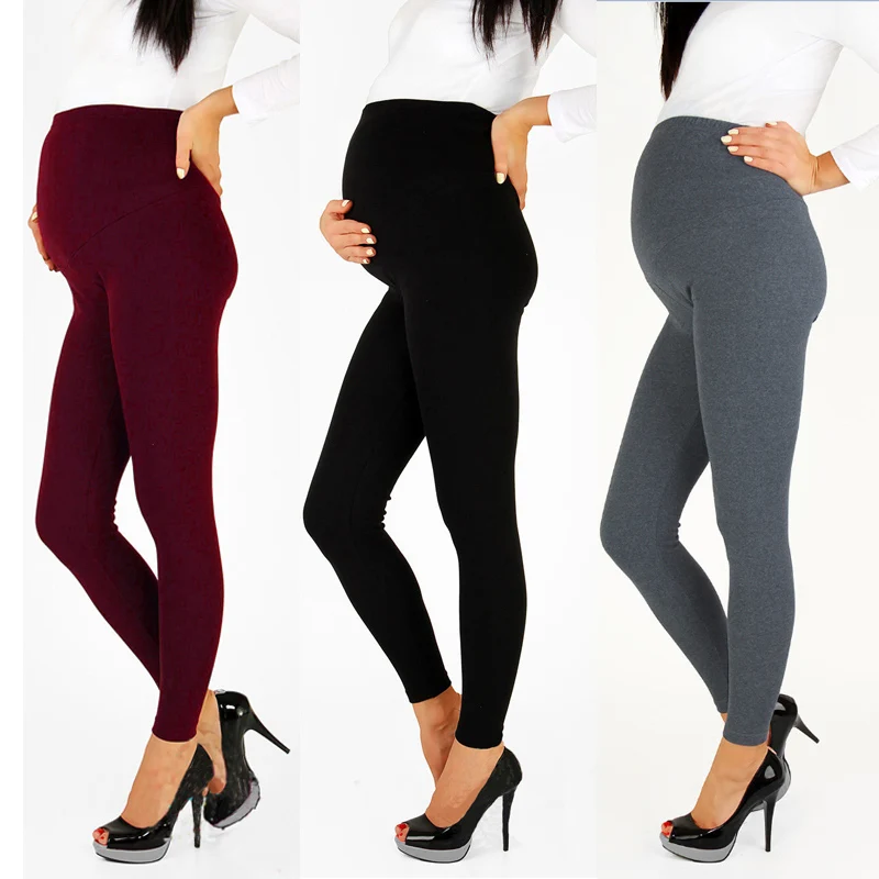 Women Maternity Leggings Adjustable Big Size Pregnancy Pants Pregnant Thin Soft Cotton Clothes High Waist Pants