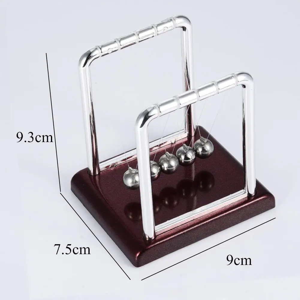 Newtons Cradle Steel Balance Ball Physics Science Oval Arch Circular Newton Billiards Sail Pendulum Newton Billiards #BW