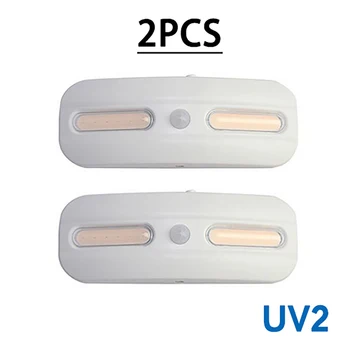 

UV Purple Light Sterilization Lamp Rechargeable Motion Sensor UV Lamp Night Light Under Cabinet Closet Light UV Sterilizer