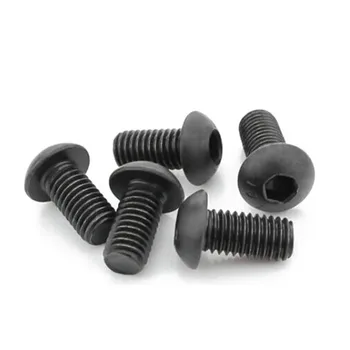 

New M3x8mm Thread Button Head Hex Socket Cap Screw Bolt 100 pcs