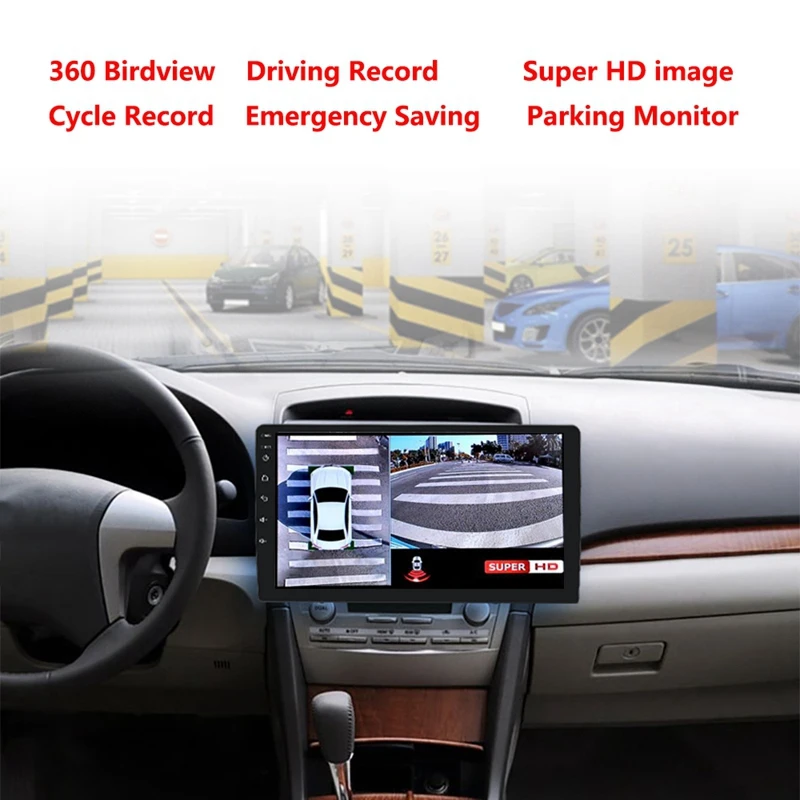 3D Автомобильный видеорегистратор, система объемного обзора 360, автомобильная камера с воздушным видом 1080P Dvr g-сенсор