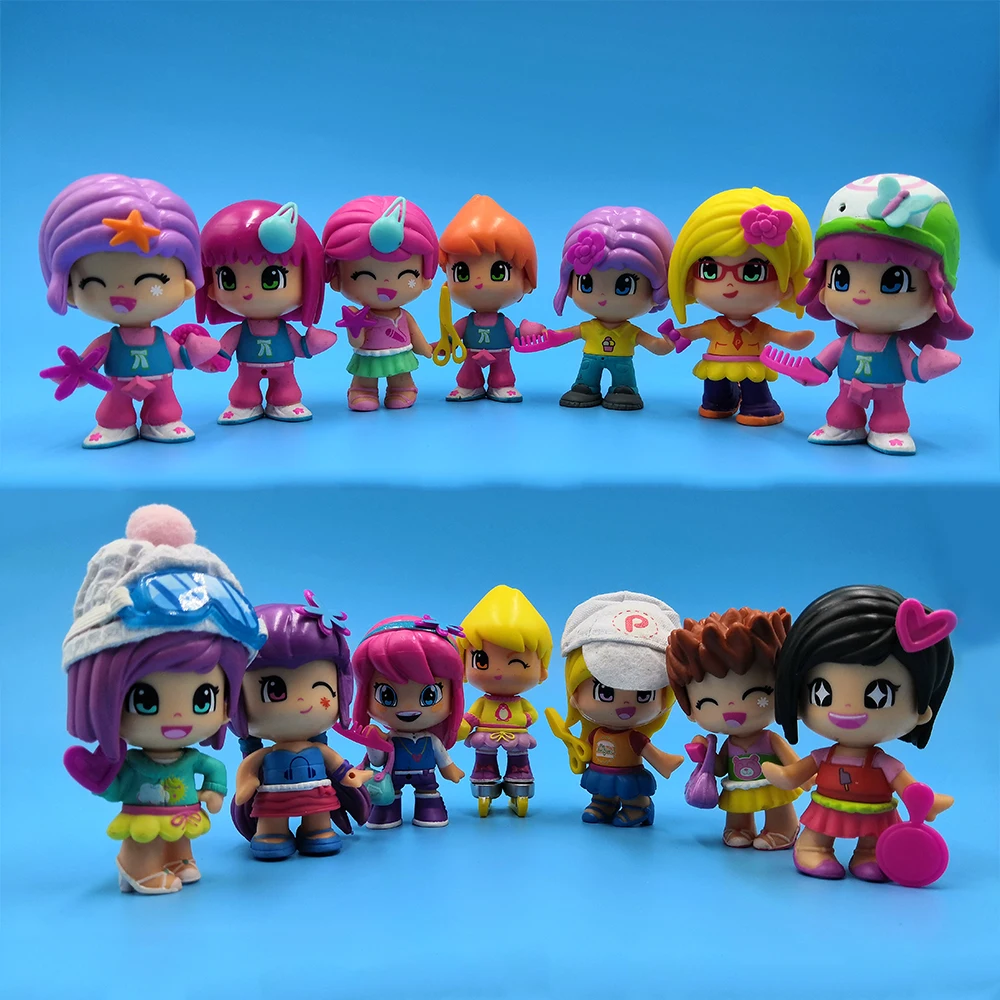 

Real Picture Promotion 1-2 pcs/lot original cute Pinypon dolls Detachable Kids doubleface Action Toy Figures Dolls the best Gift