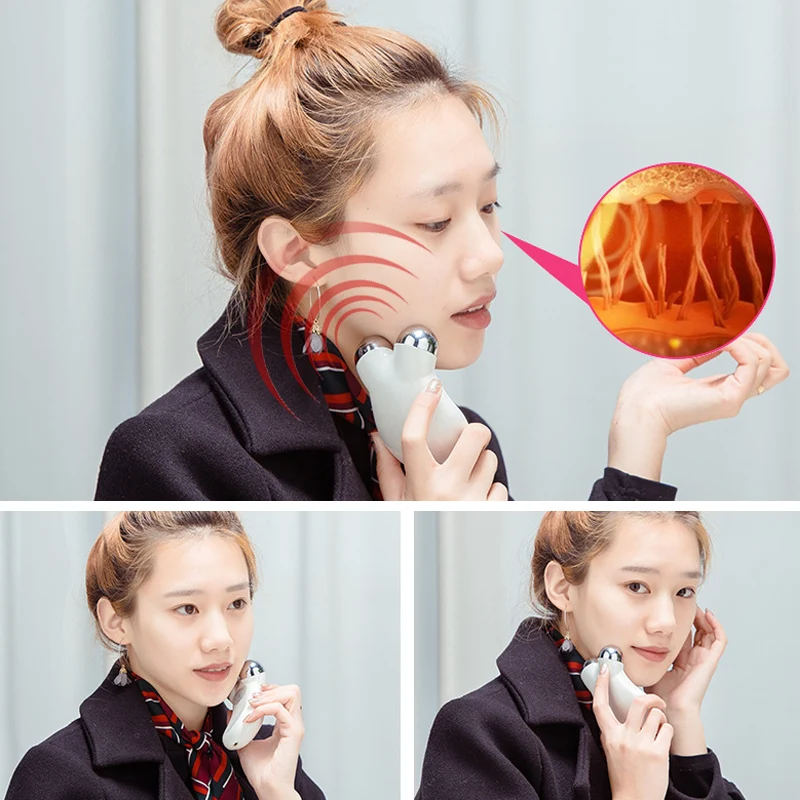 Устройство для подтяжки кожи лица с микротоком Trinity Pro тренажер лифтинга массажер