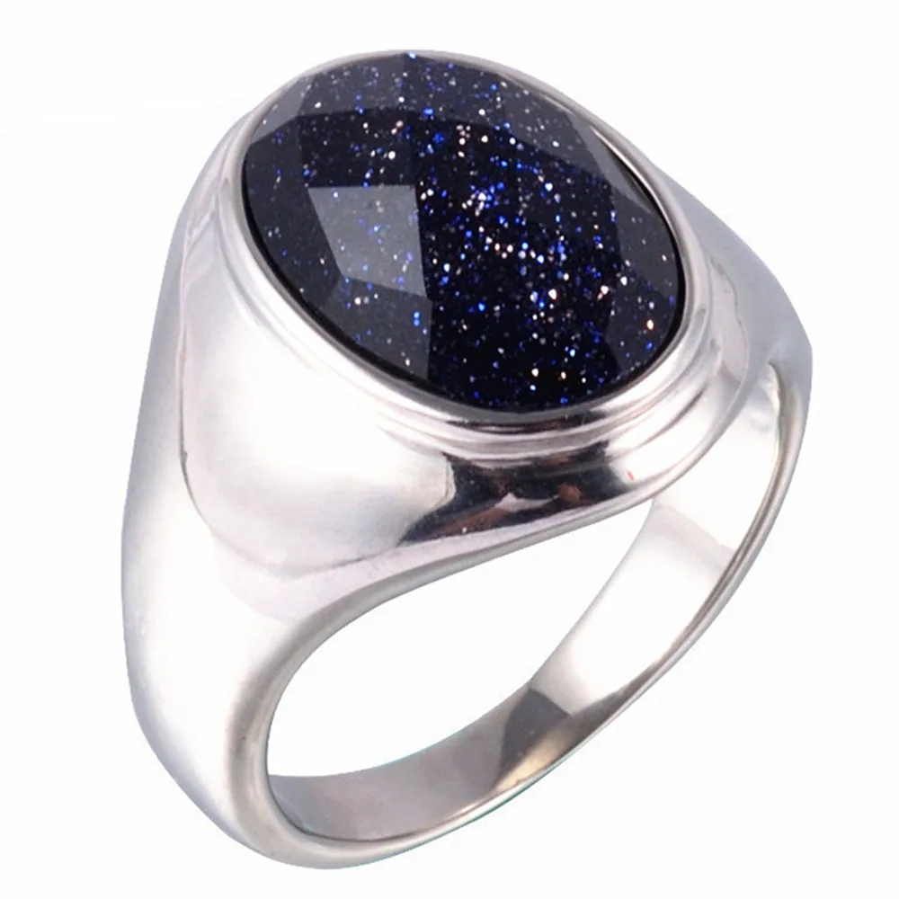 

Natural purple onyx gemstone Rings for men agate white gold silver color titanium stainless steel anillos male jewelry accessory