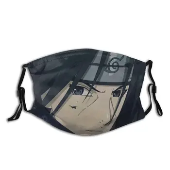 

Naruto Uchiha Sasuke Adult Non-Disposable Face Mask Anti Haze Dust Protection Cover Respirator Muffle Mask with Filters