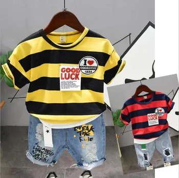 

Kids Clothes Summer Cotton Boys Sets T Shirt + Shorts Toddler Boys Children Clothing Baby Boy Infant Toddler 2-6Year