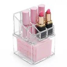 Список, двойной косметический чехол для хранения, контейнер, держатель, органайзер для макияжа, губная помада, лак для ногтей, ватный тампон
