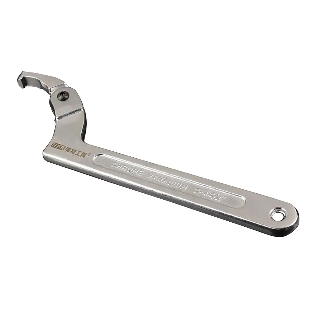 

Multifunctional Chrome Vanadium Adjustable Square Head and Round Head Spanner Hook Wrench Tools Hand Tool