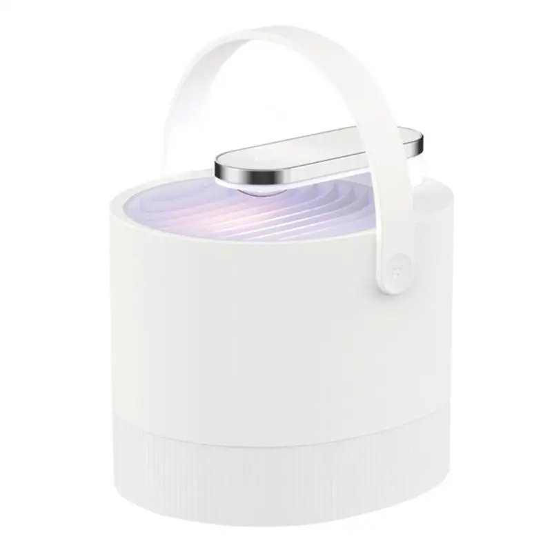 UV Sterilizers USB Electric Mosquito Killer Lamp Photocatalysis UV Inhaled Lamp Pest Trap - Color: White