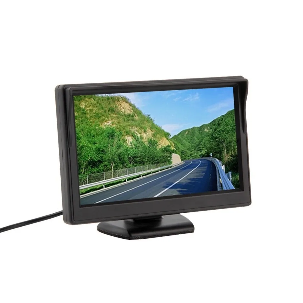 

High resolution 272*480 5 inch TFT LCD Car Color HD Sucker Monitor Reverse Camera Car Security Monitor for Camera DVD VCR 12V