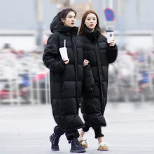 Hooded Coat For Women Autumn Warm Thick Long Puffer Winter 2022 Ladies Down Jackets Couple Models For Men And Women Parka Quilte