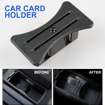 

Black Center Car Card Coin Holder Slot High Quality Universal Car Bracket For VW MK6 Golf GTI R20 2008-2012 Auto Accessories