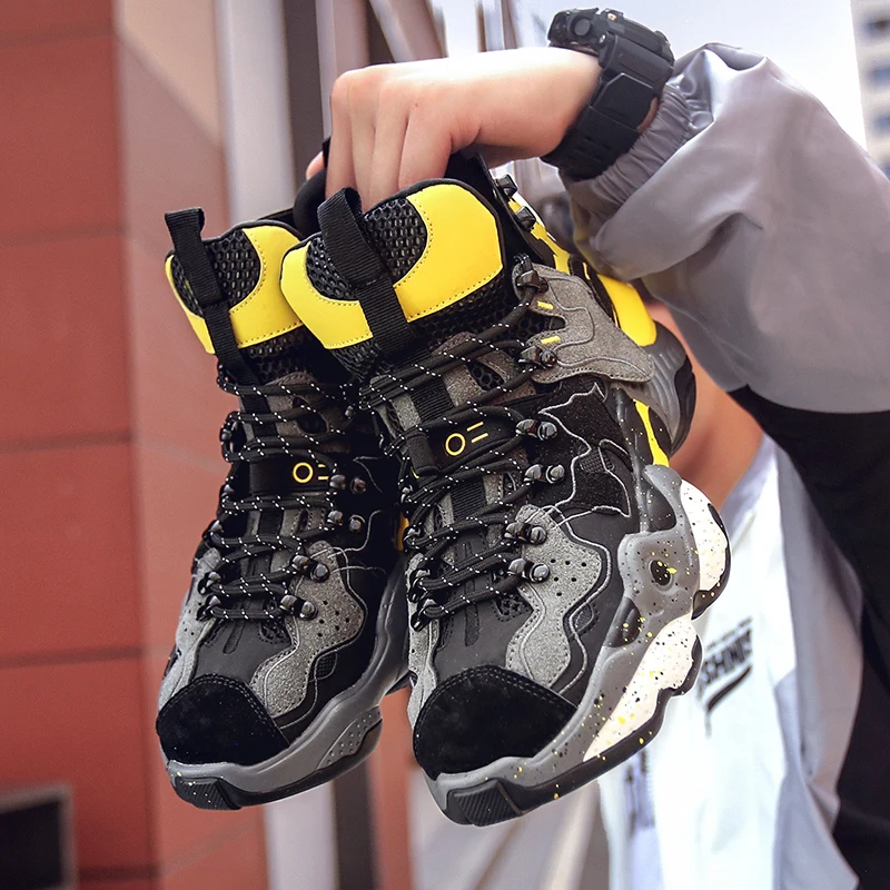 Уличная трендовая Баскетбольная обувь в стиле хип хоп мужские кроссовки