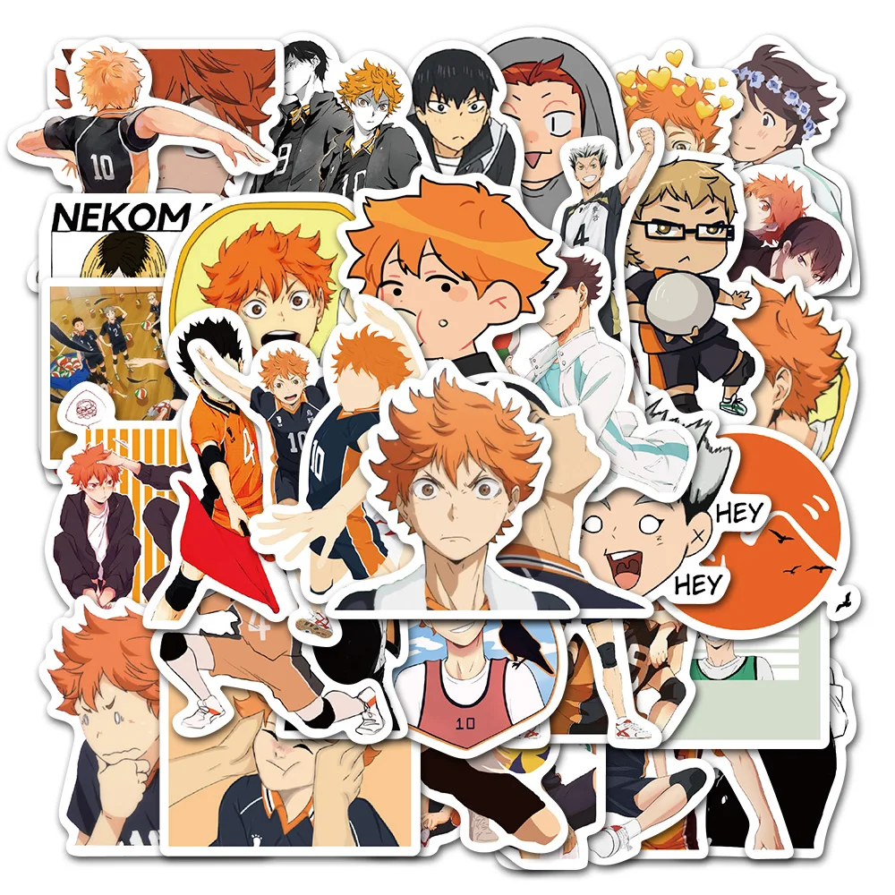 25/50 шт в наборе Haikyuu! Стикер s японский аниме стикер волейбол для наклейки на