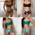 Sexy 2021 Bikini Swimsuit Women Swimwear Push Up Bikinis Set Leaf Print Female High Waist Swimming Suits for Bathing Suit