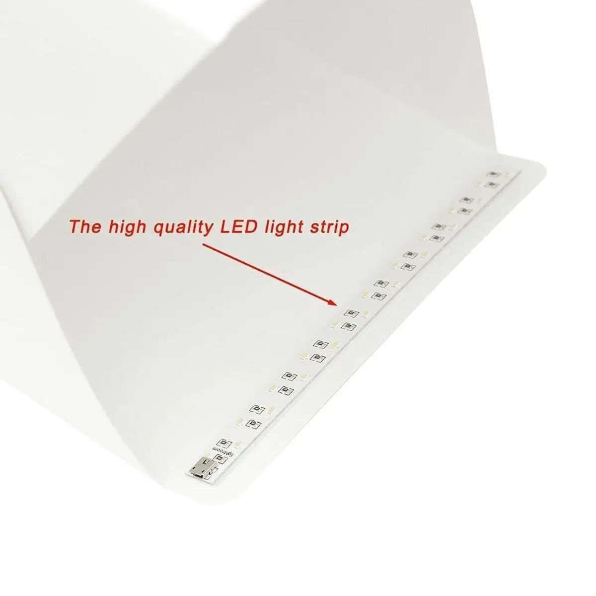 Мини складной лайтбокс фотостудия софтбо светодиодный свет мягкая коробка набор для фона световая коробка 20*24*24 см