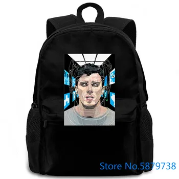 

Black Mirror Mens TV Drama Print Black Mirror Wallpaper White women men backpack laptop travel school adult student
