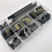 Broche mâle femelle 122mm, connecteur d'en tête de bouclier empilable, broche de carte PCB détachable pour Arduino, 2.54 pièces