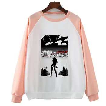 

Attack On Titan Legends Hoody Casual Women Hoodies Funny Cool Print Hoody Round Neck Casual Long Sleeve Tops