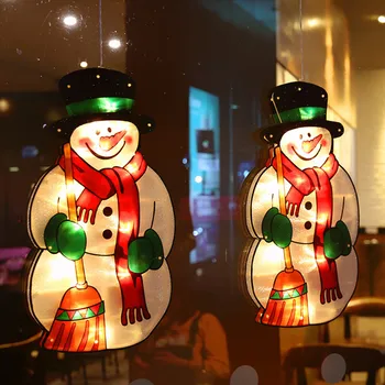

Christmas LED Light Santa Claus Led Suction Cup Window Hanging Lights Christmas Decorative Atmosphere Scene Decor Festive Decor