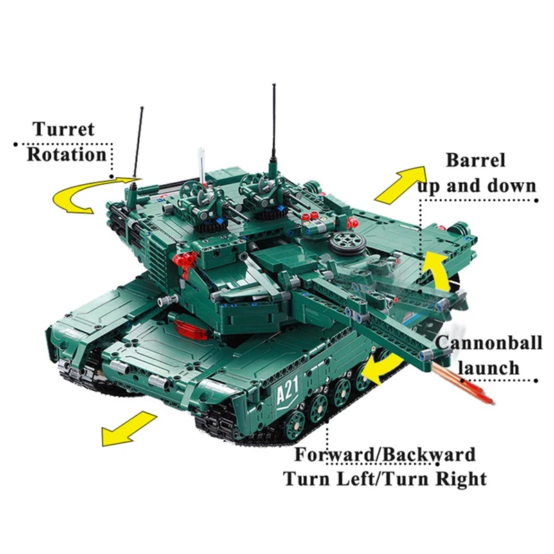 1498 шт DIY танк M1A2 Abrams главный боевой танк модель строительные блоки Набор Классические игрушки детские игрушки
