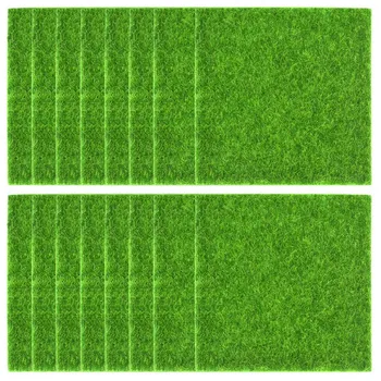

16 Pack Artificial Garden Grass,Fairy Artificial Grass Life-Like Artificial Grass Garden DIY Grass Miniature Decor Lawn Ornament