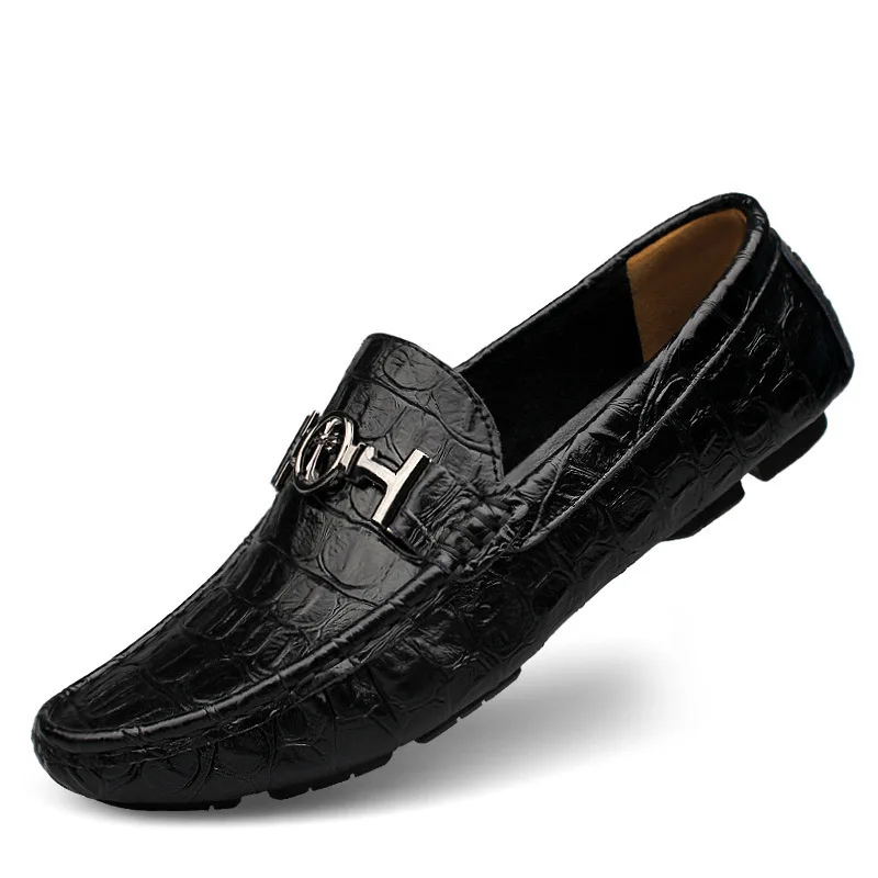 

Spring Summer Ozhouzhan MEN'S SHOES England Moccosins Driving Shoes Men 47484950 Extra Large Foot Covering Leather Shoes