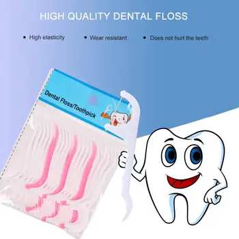 

Portable Disposable Dental Floss Toothpick Household Safety Oral Care Tooth Cleaning Line Health Hygiene Oral Cleaning Tool