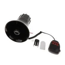 7 тональный сигнал тревоги сирены Рог с микрофоном PA Динамик для детей возрастом от 12V 50W универсальноедля автомобиля Грузовик Мотоцикл