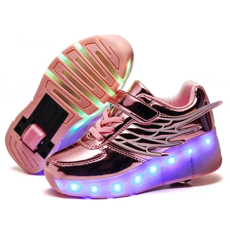 Children Kids Shoes Boys Girls Light Up 