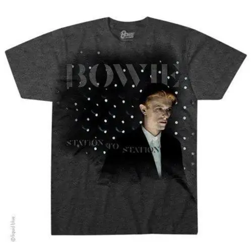 OFFICIAL LICENSED - DAVID BOWIE STATION TO T SHIRT ROCK POP ZIGGY | Мужская одежда