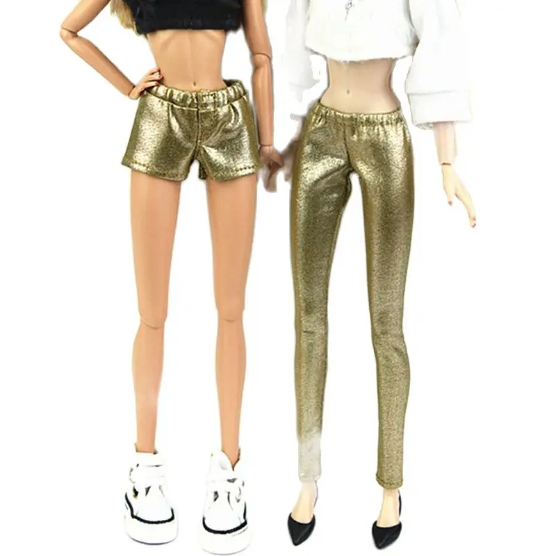 Golden Trousers Shorts for Barbie Blyth 1/6 MH CD FR SD Kurhn BJD Doll Clothes Accessories