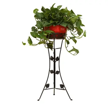 

European thickening wrought iron flower shelf multi-level living room floor balcony folding flower stand green flower shelf