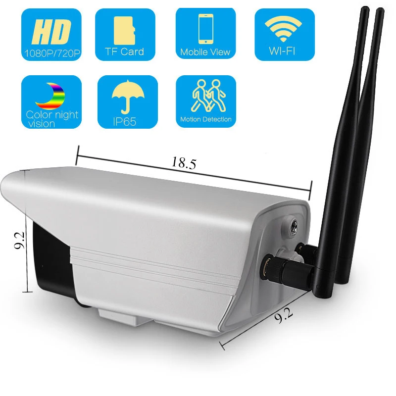 1080P 720P уличная Wifi ip-камера, цветная камера ночного видения для обнаружения движения, цилиндрическая камера видеонаблюдения, двухсторонняя аудио