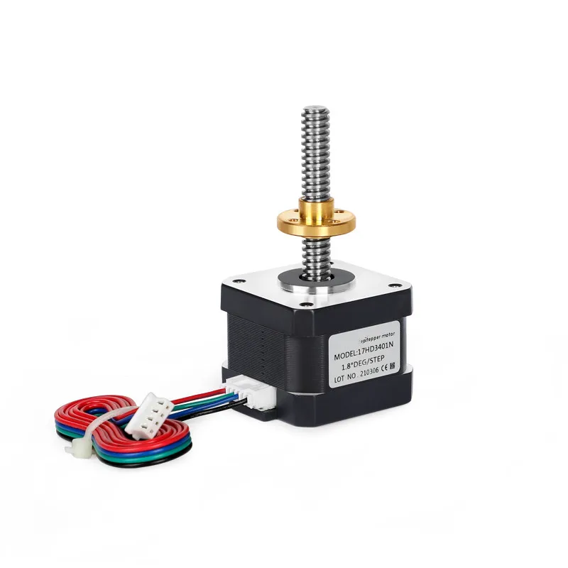 Linear stepper motor NEMA 17 stepper motor with lead screw 50-100mm Tr8*2 2mm lead 2mm pitch