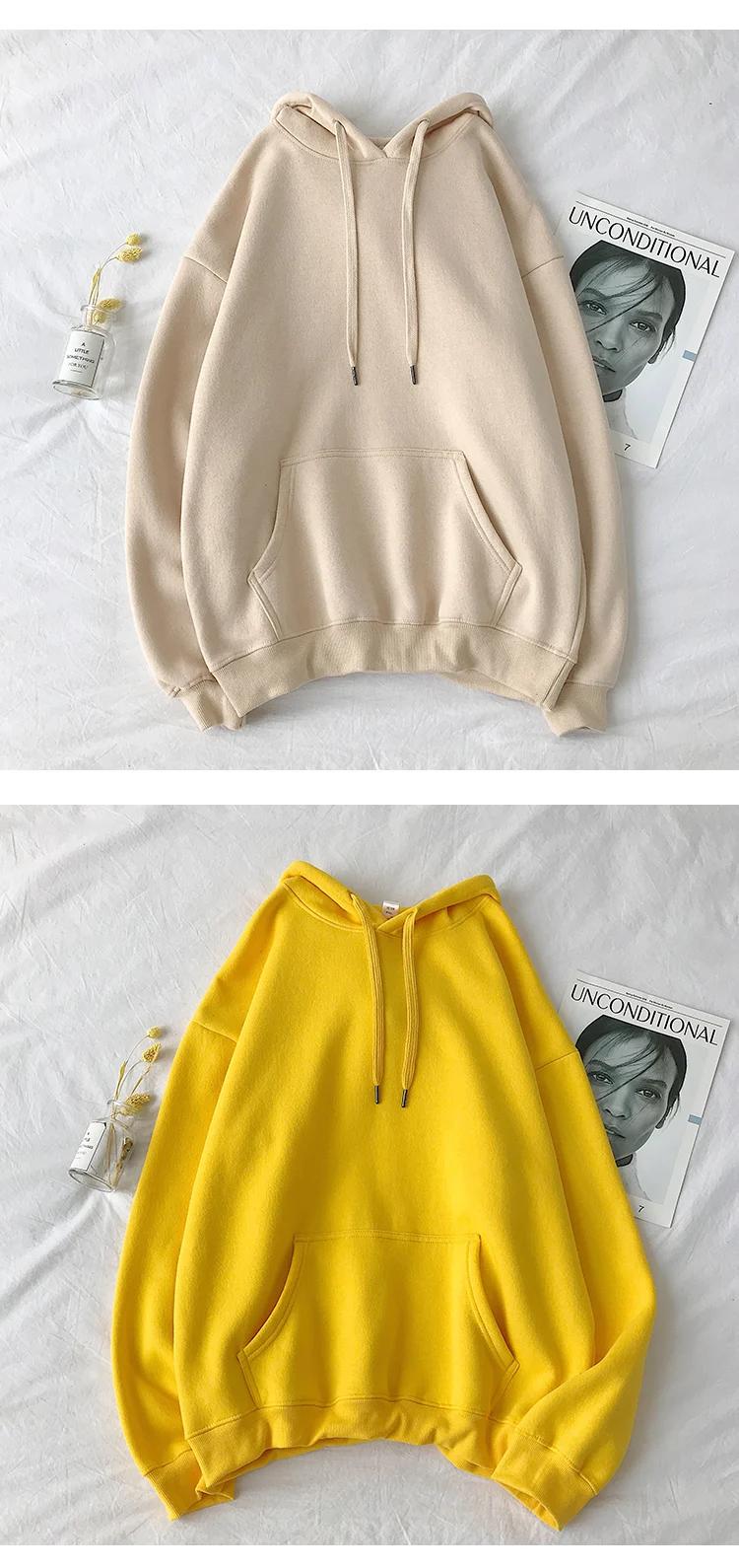 Liketkit мужские осенние зимние толстовки с капюшоном для мужчин и женщин, однотонный простой теплый пуловер с капюшоном, свободная уличная одежда для пар, 13 цветов