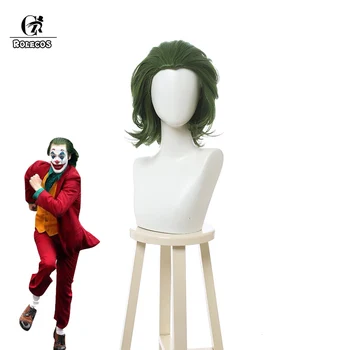 

ROLECOS Movie Cosplay Joker Arthur Cosplay Hair Joker Arthur Green Cosplay Hair Short Heat Resistant Synthetic Hair
